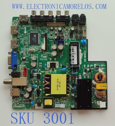 MAIN FUENTE PARA TV ELEMENT / NUMERO DE PARTE SY14273 / CV3393BH-B42 / 890-M00-06N60 / 1.81.16.00403 / 45T11941406Z / PANEL V400HJ6-PE1 / MODELO ELEFW408	